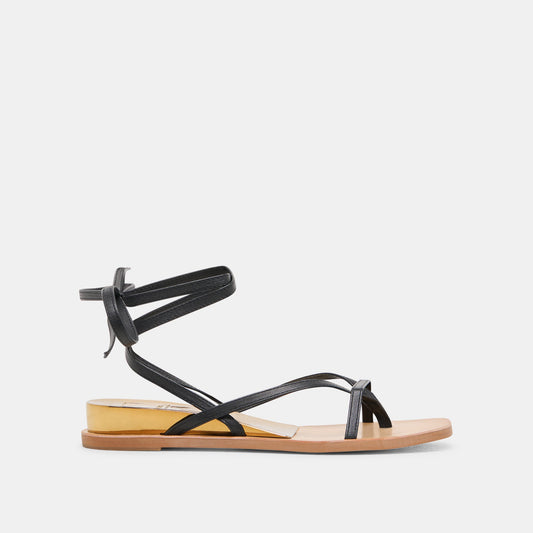 RUDIE SANDALS BLACK LEATHER
 – Dolce Vita | Dolce Vita