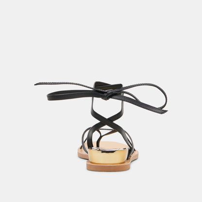 RUDIE SANDALS BLACK LEATHER
 – Dolce Vita | Dolce Vita