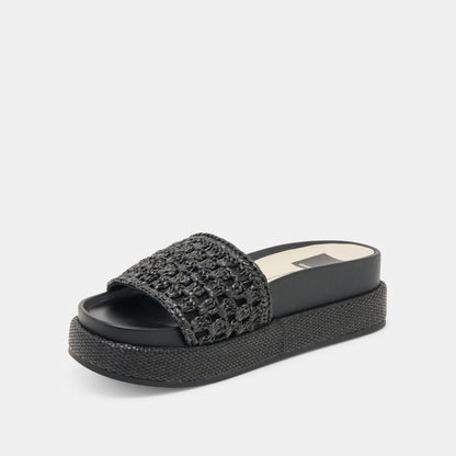 SIDONA SANDALS ONYX RAFFIA
 – Dolce Vita | Dolce Vita