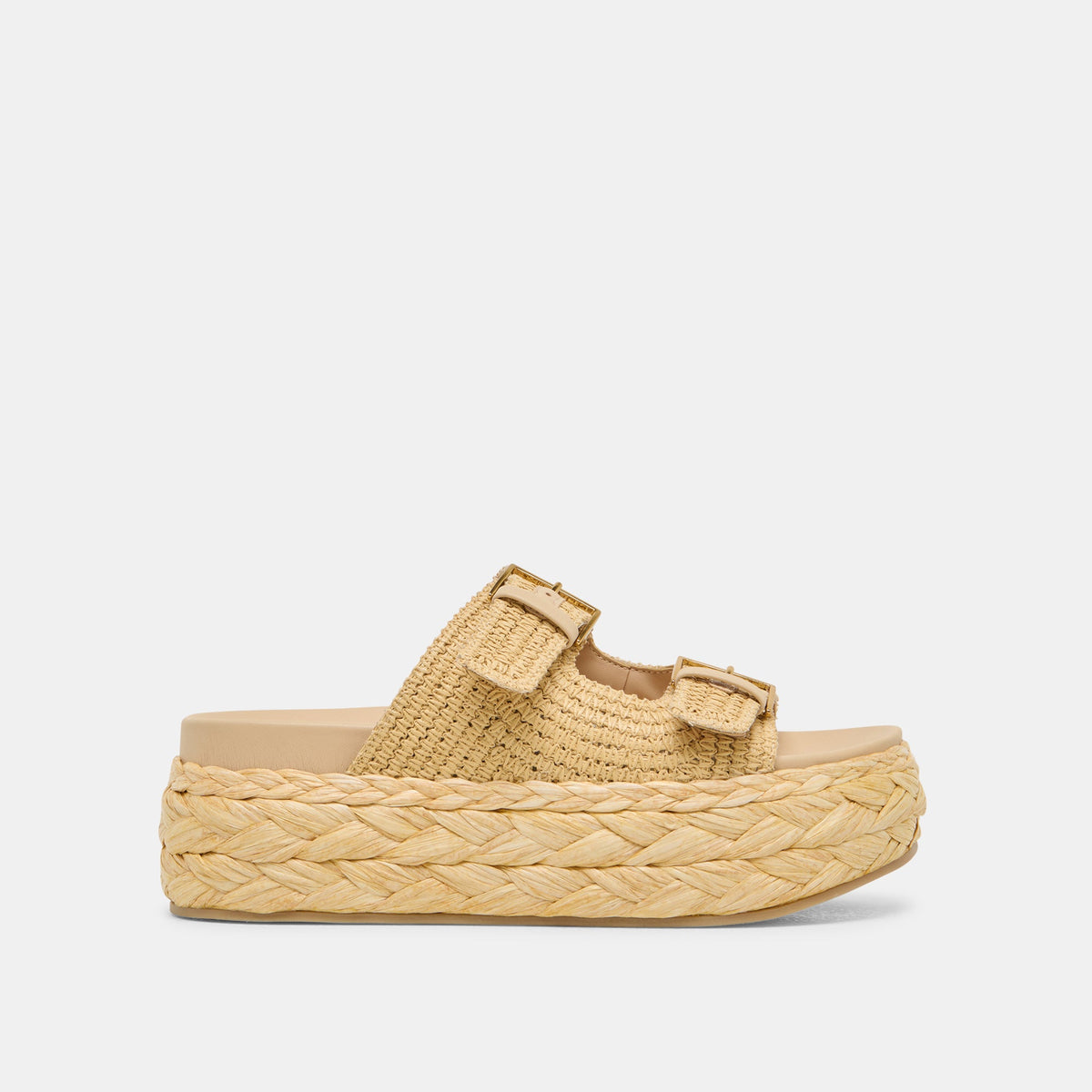 Falyn Lt Natural Woven Raffia Sandals | Dolce Vita