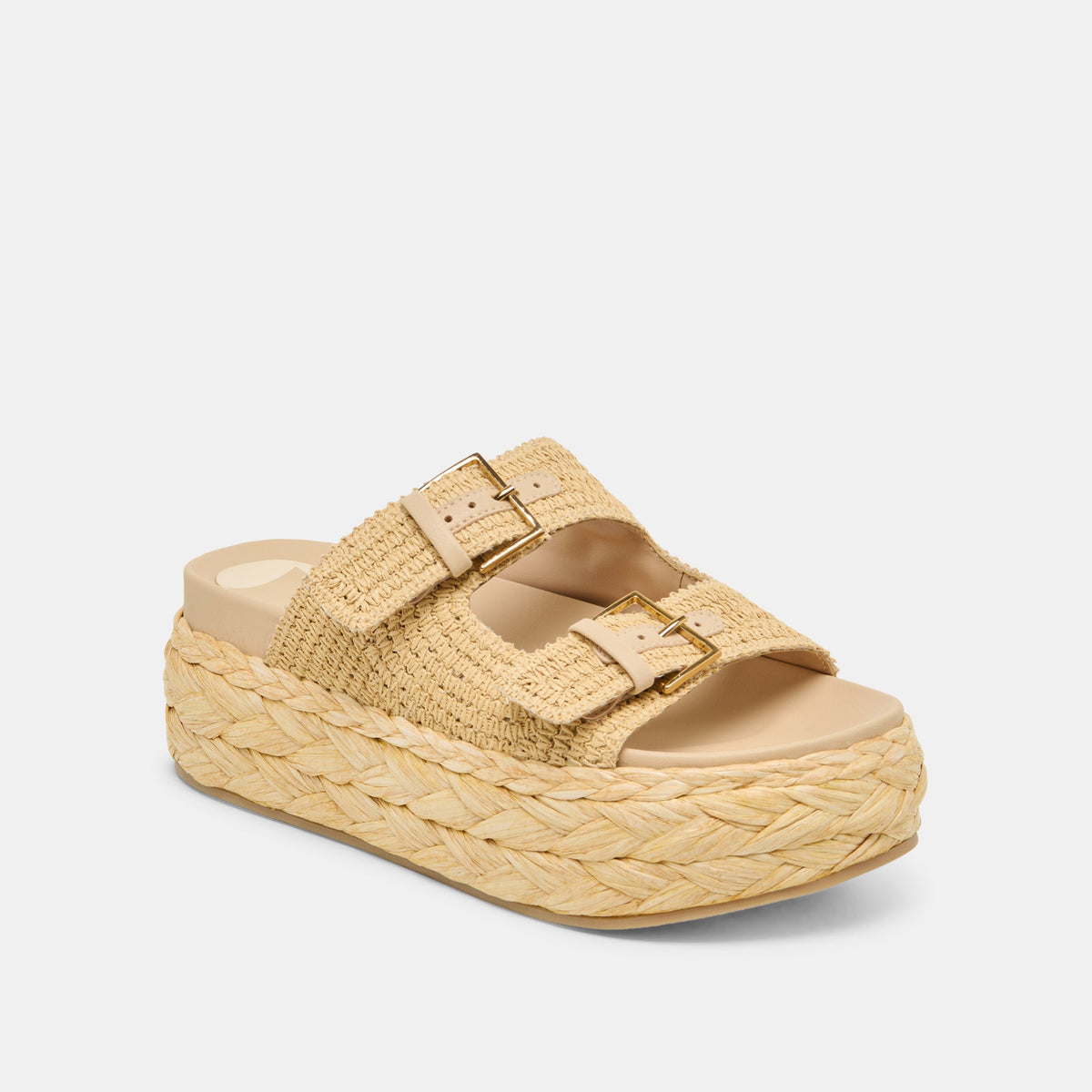 Falyn Lt Natural Woven Raffia Sandals | Dolce Vita