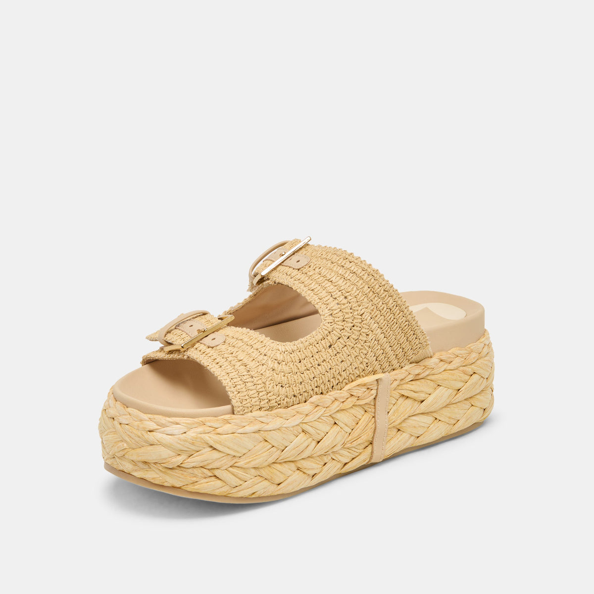 Falyn Lt Natural Woven Raffia Sandals | Dolce Vita