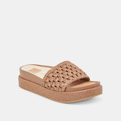 SIDONA SANDALS BROWN RAFFIA
 – Dolce Vita | Dolce Vita