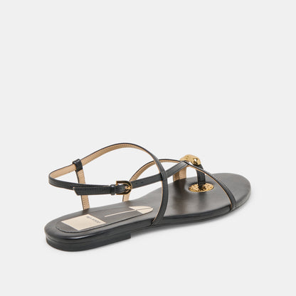 KESHA SANDALS BLACK LEATHER
 – Dolce Vita | Dolce Vita