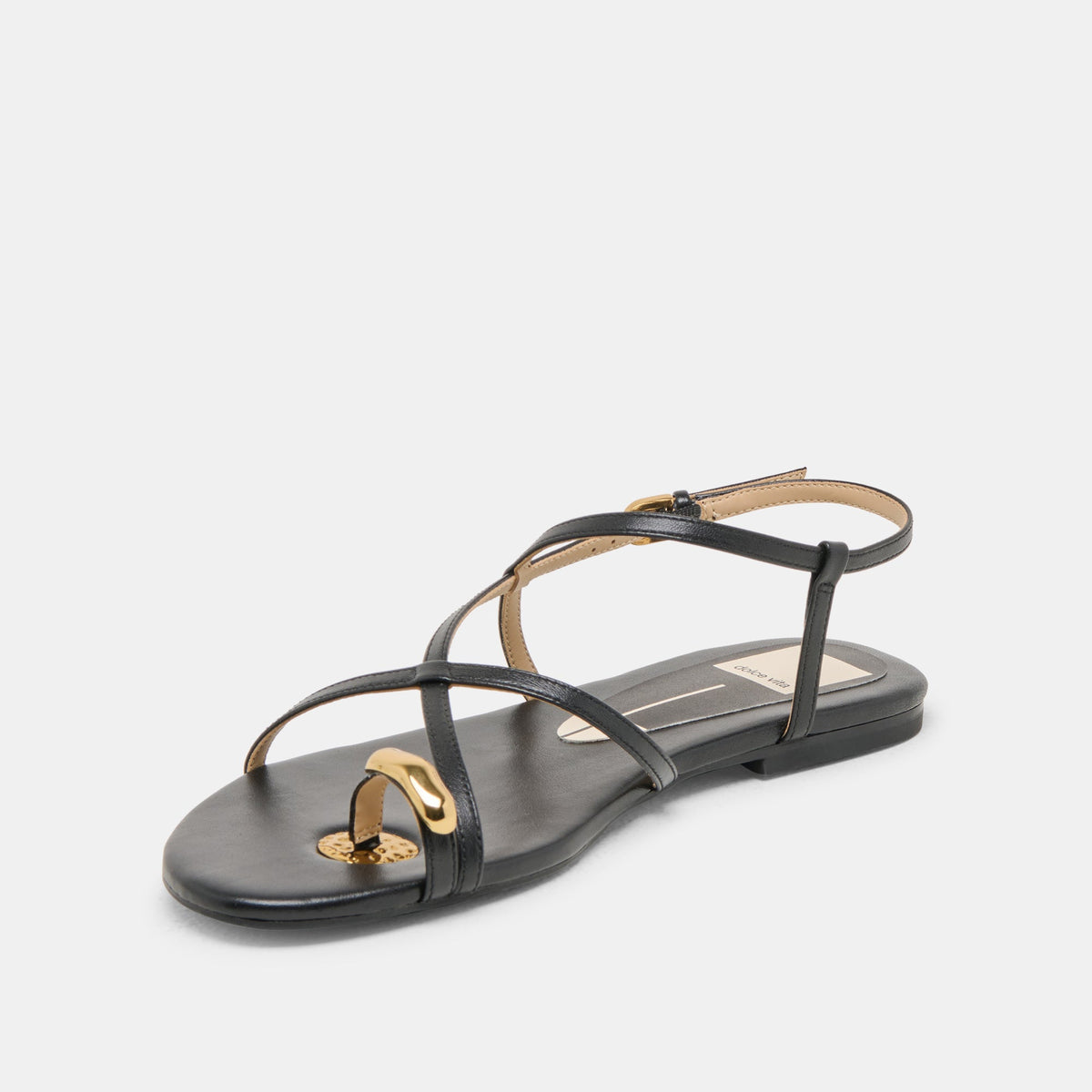 KESHA SANDALS BLACK LEATHER
 – Dolce Vita | Dolce Vita