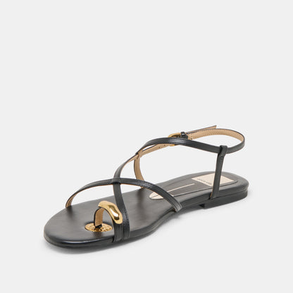 KESHA SANDALS BLACK LEATHER
 – Dolce Vita | Dolce Vita