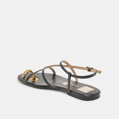 KESHA SANDALS BLACK LEATHER
 – Dolce Vita | Dolce Vita