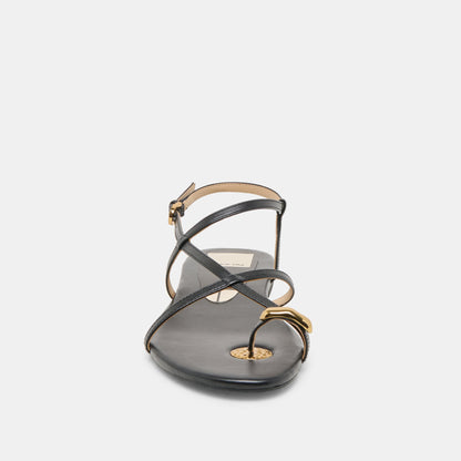 KESHA SANDALS BLACK LEATHER
 – Dolce Vita | Dolce Vita