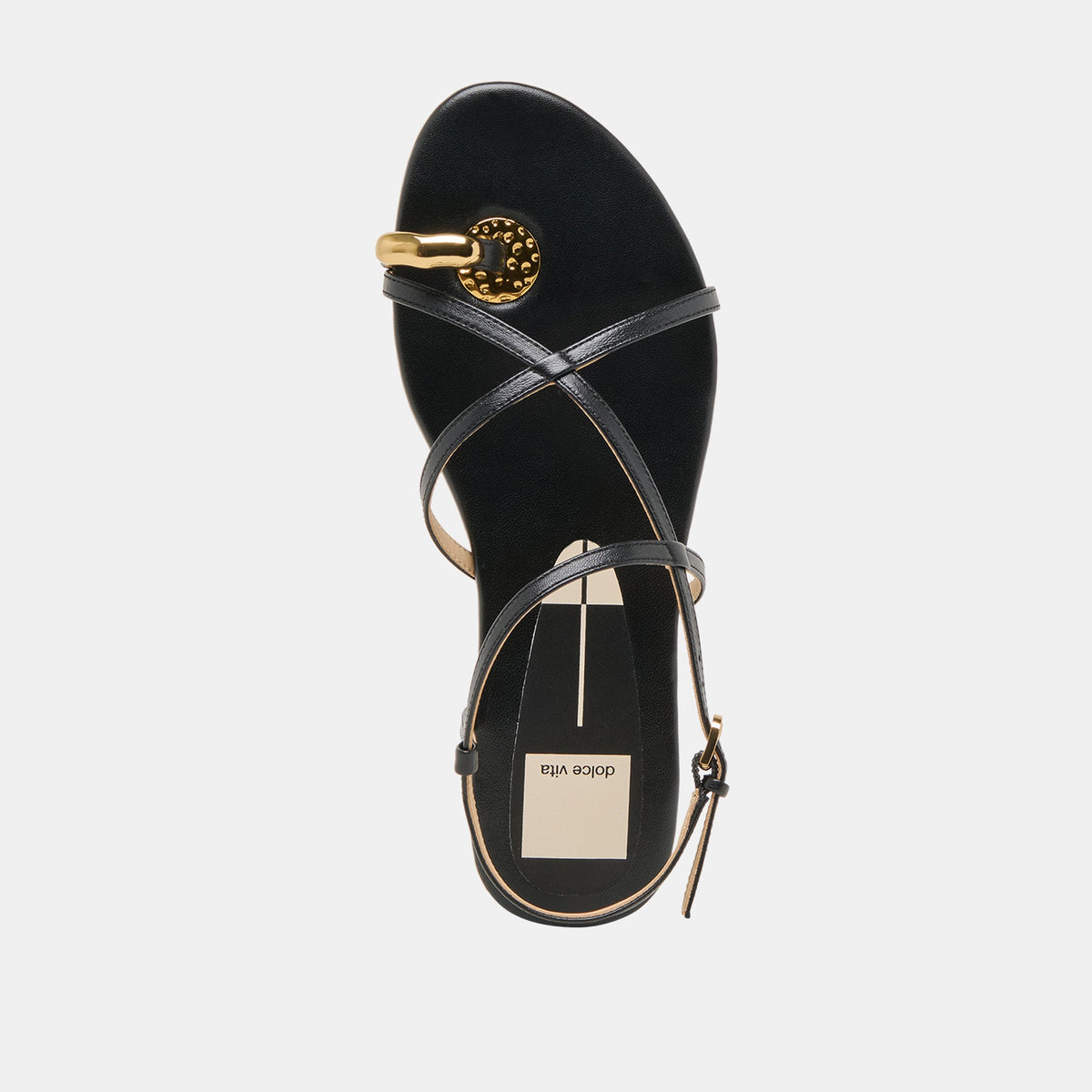 KESHA SANDALS BLACK LEATHER
 – Dolce Vita | Dolce Vita