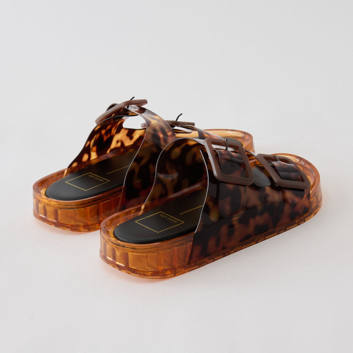 Julio Tortoise Vinyl Sandals | Dolce Vita