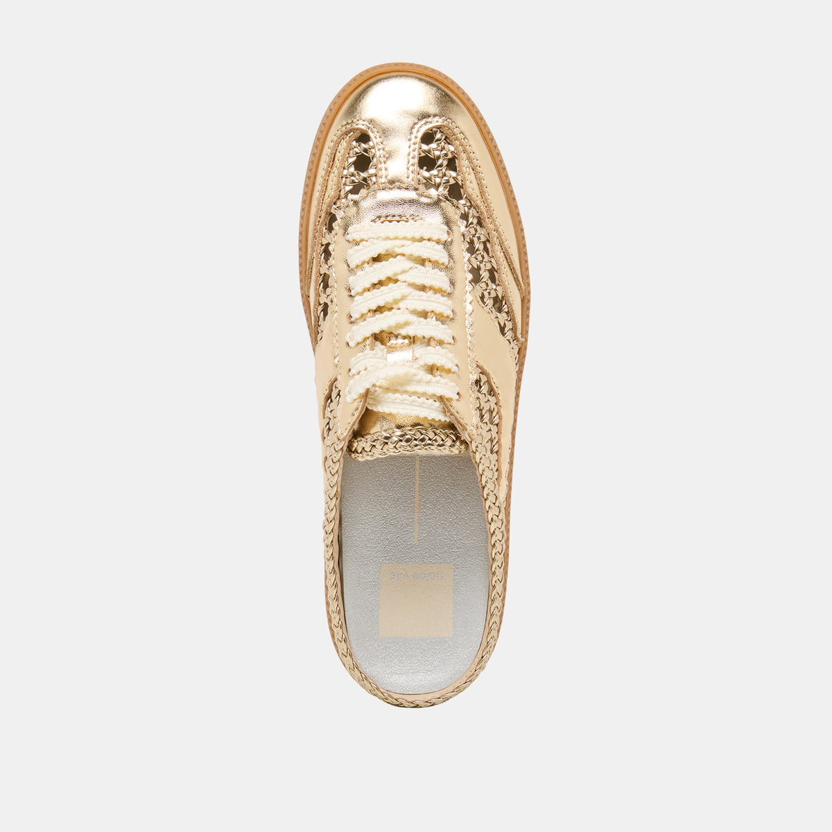 Notice Slide Gold Woven Stella Sneakers | Dolce Vita