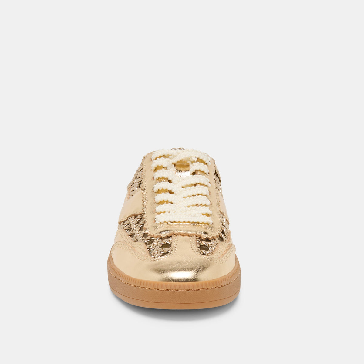 Notice Slide Gold Woven Stella Sneakers | Dolce Vita