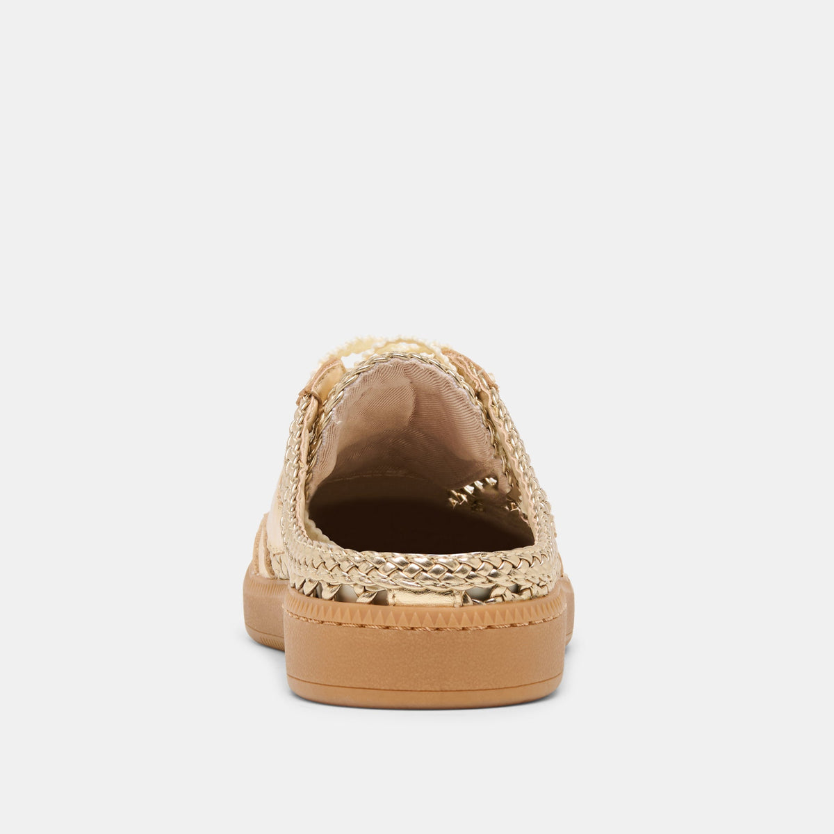 Notice Slide Gold Woven Stella Sneakers | Dolce Vita
