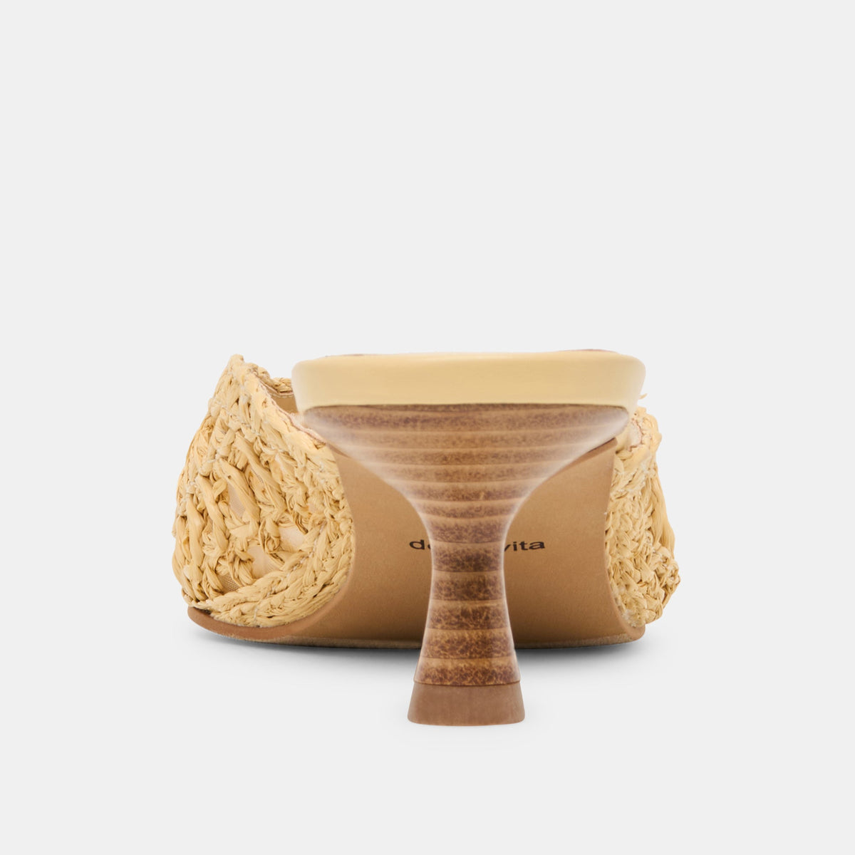 Cleo Loop Natural Raffia Heels | Dolce Vita