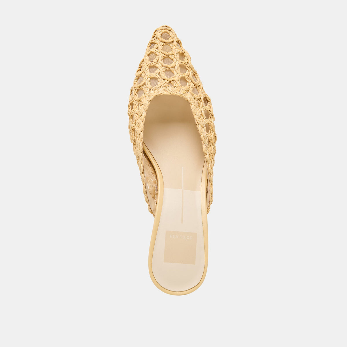 Cleo Loop Natural Raffia Heels | Dolce Vita