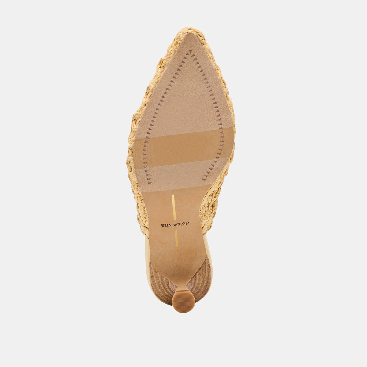 Cleo Loop Natural Raffia Heels | Dolce Vita