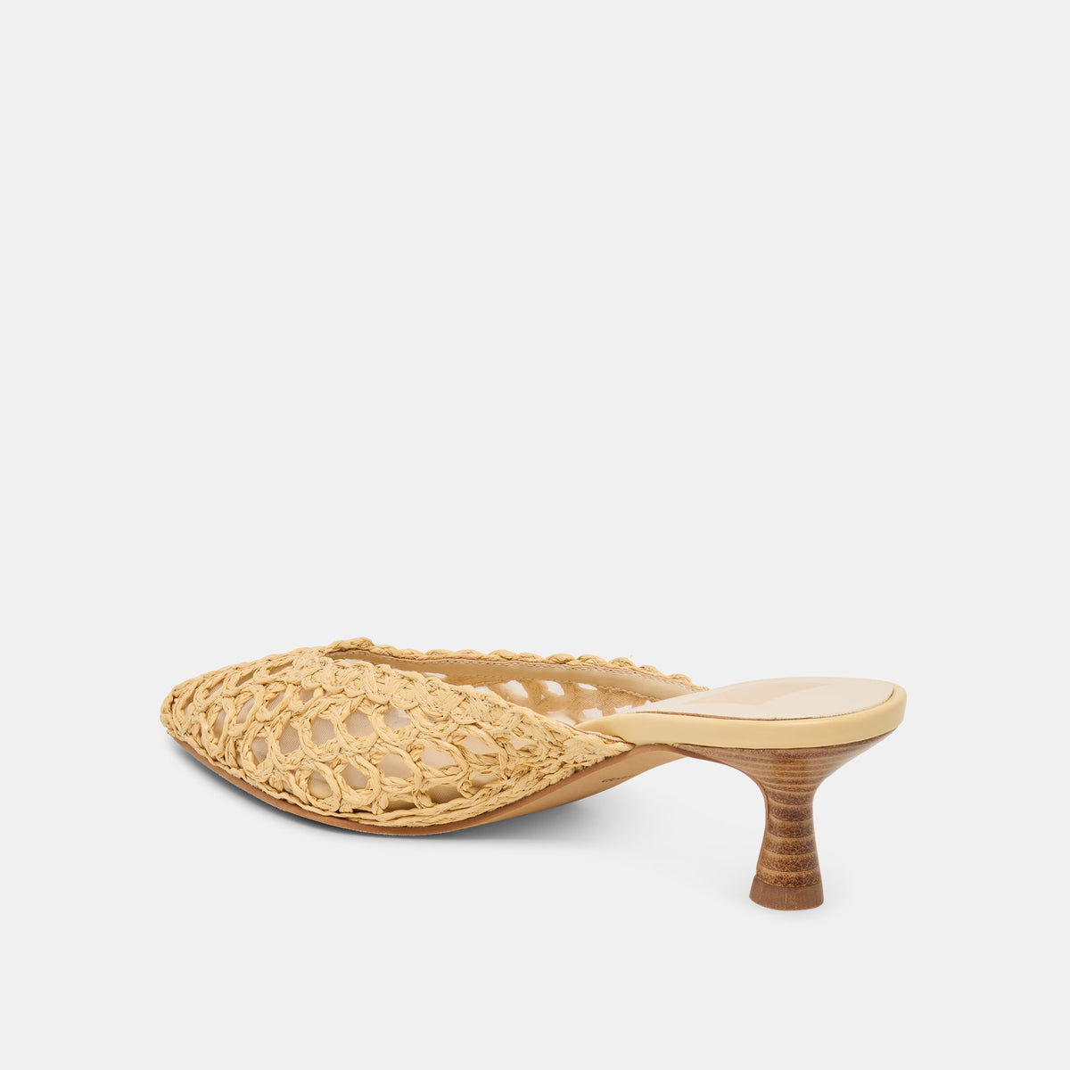 Cleo Loop Natural Raffia Heels | Dolce Vita
