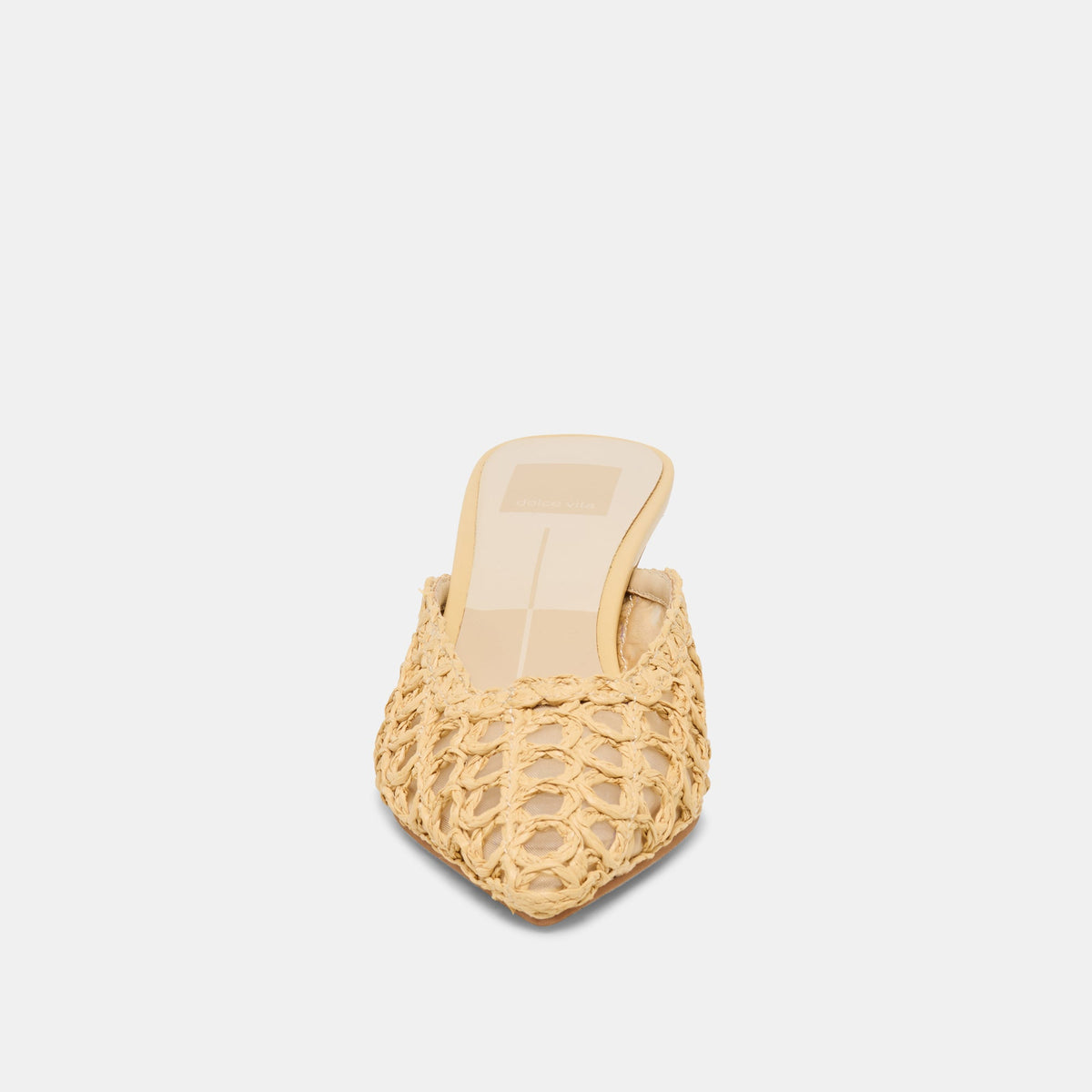 Cleo Loop Natural Raffia Heels | Dolce Vita