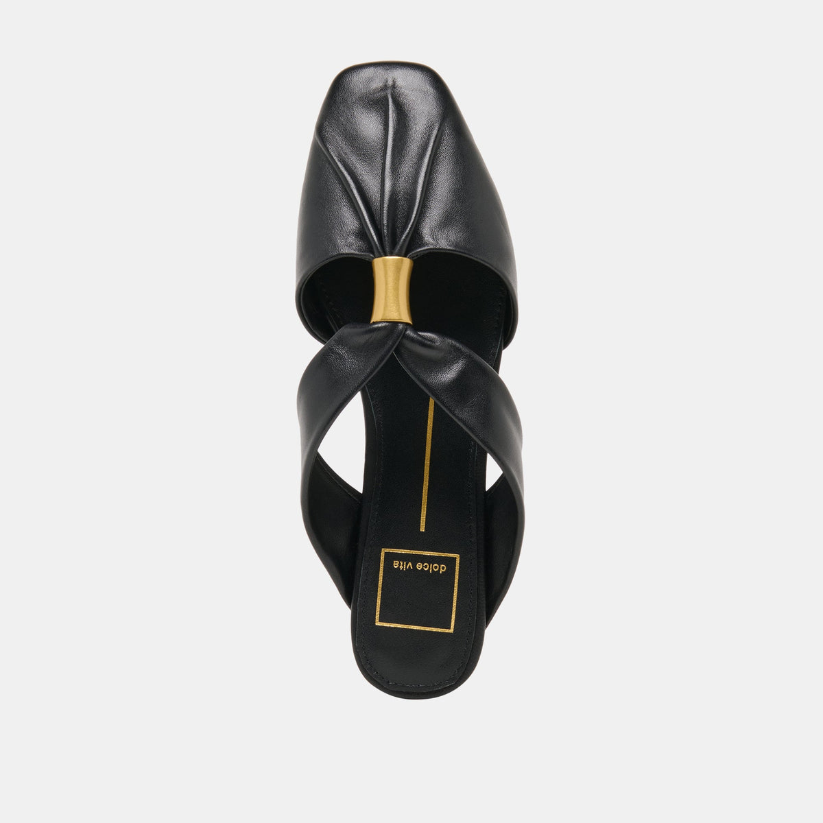 Franey Black Leather Flats | Dolce Vita