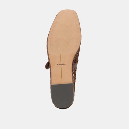 Milie Chocolate Woven Mesh Flats | Dolce Vita