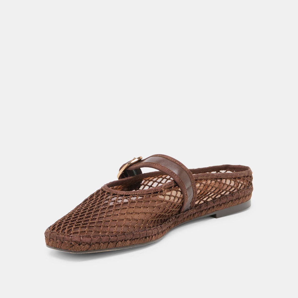 Milie Chocolate Woven Mesh Flats | Dolce Vita