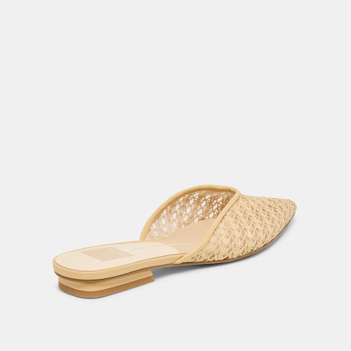 Elm Natural Cross Hatch Raffia Flats | Dolce Vita