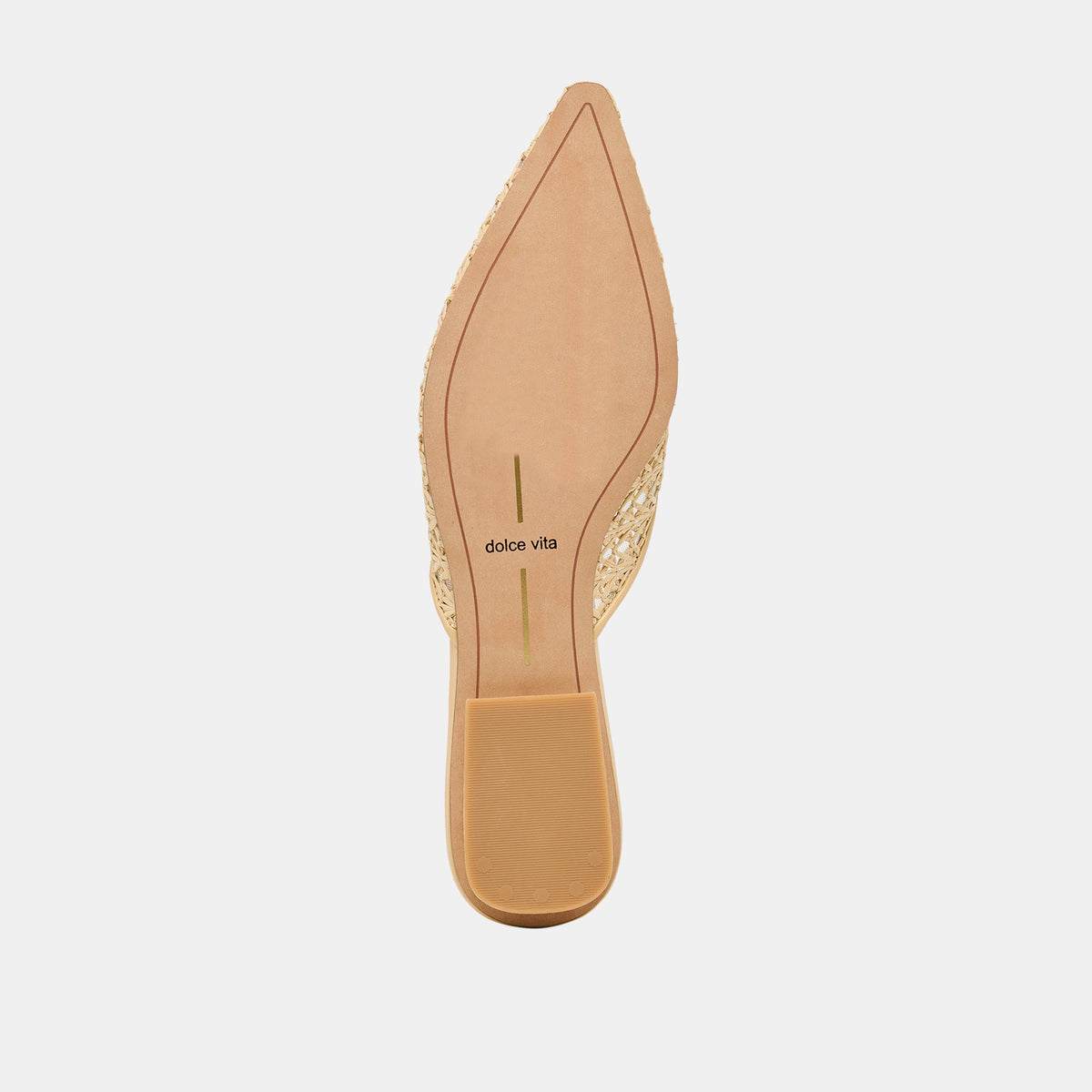 Elm Natural Cross Hatch Raffia Flats | Dolce Vita