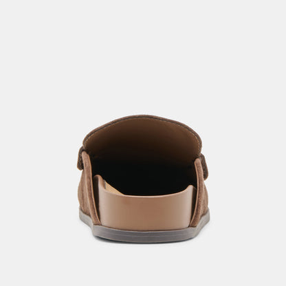 Jodero Dk Brown Suede Flats | Dolce Vita