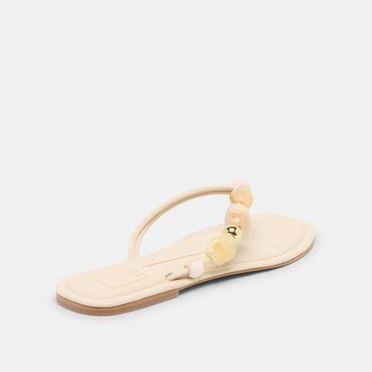 Cely Ivory Leather Sandals | Dolce Vita