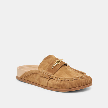 Jodero Lt Brown Suede Flats | Dolce Vita