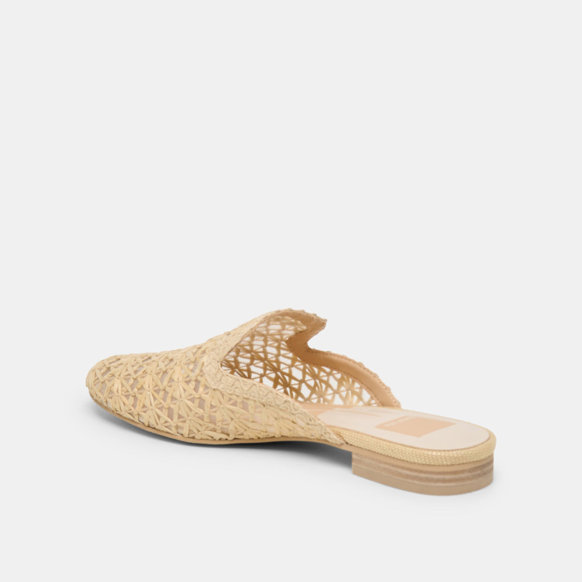 Kirt Lt Natural Cross Hatch Raffia Flats | Dolce Vita