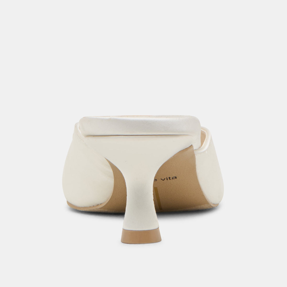 Cleo Off White Satin Heels | Dolce Vita