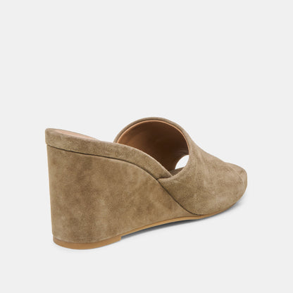 Holta Olive Suede Wedges | Dolce Vita