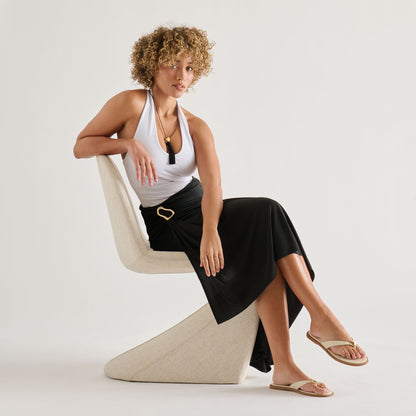 Jaina Bone Leather Sandals | Dolce Vita