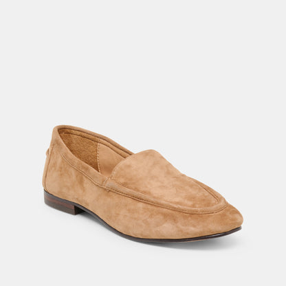 Mattie Camel Suede Loafers | Dolce Vita