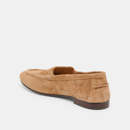 Mattie Camel Suede Loafers | Dolce Vita