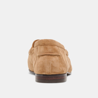 Mattie Camel Suede Loafers | Dolce Vita