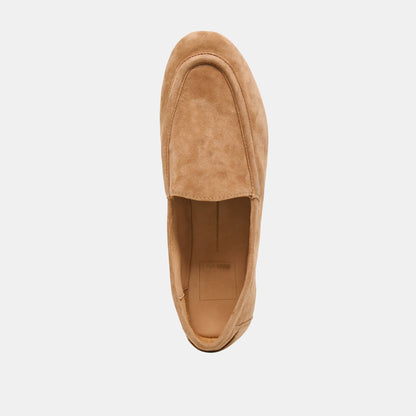 Mattie Camel Suede Loafers | Dolce Vita