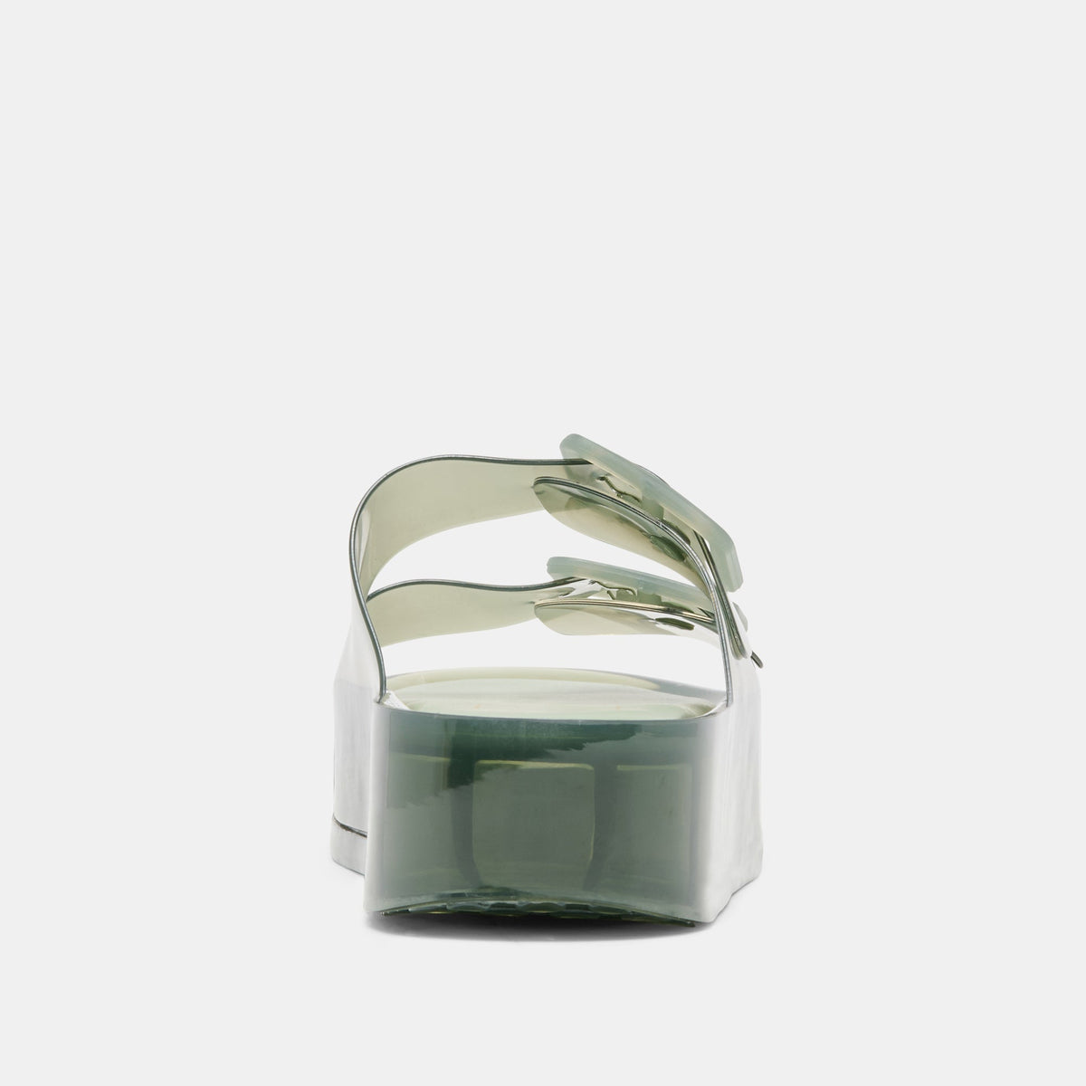 JULIO X Olive Vinyl Jelly Platform Sandals | Dolce Vita