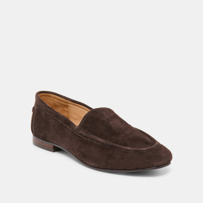 Mattie Dk Brown Suede Loafers | Dolce Vita