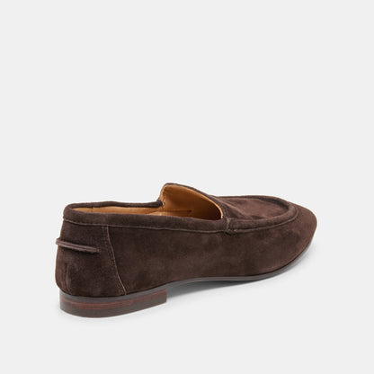 Mattie Dk Brown Suede Loafers | Dolce Vita