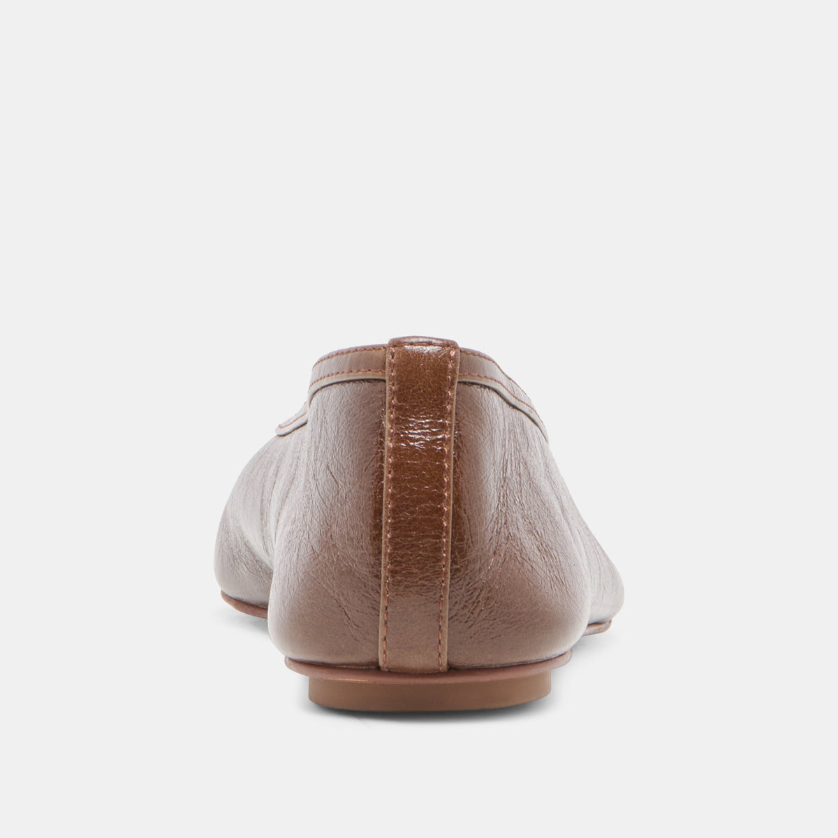CARET Russet Leather Pointed-Toe Ballet Flats | Dolce Vita