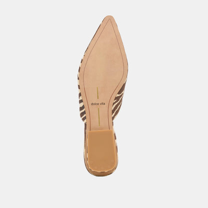 Elm Beige Zebra Raffia Flats | Dolce Vita