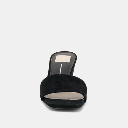 Qaily Onyx Suede Wedges | Dolce Vita