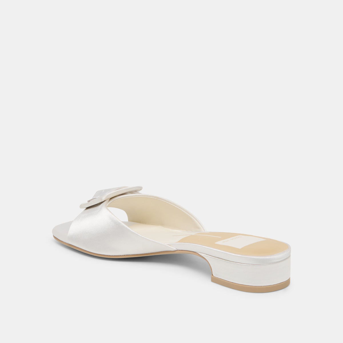 Edina True White Satin Sandals | Dolce Vita