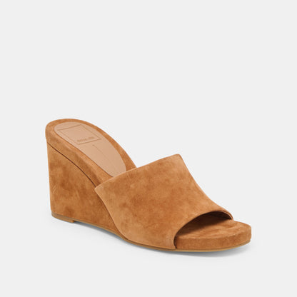 Holta Brown Suede Wedges | Dolce Vita