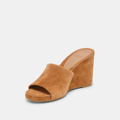 Holta Brown Suede Wedges | Dolce Vita