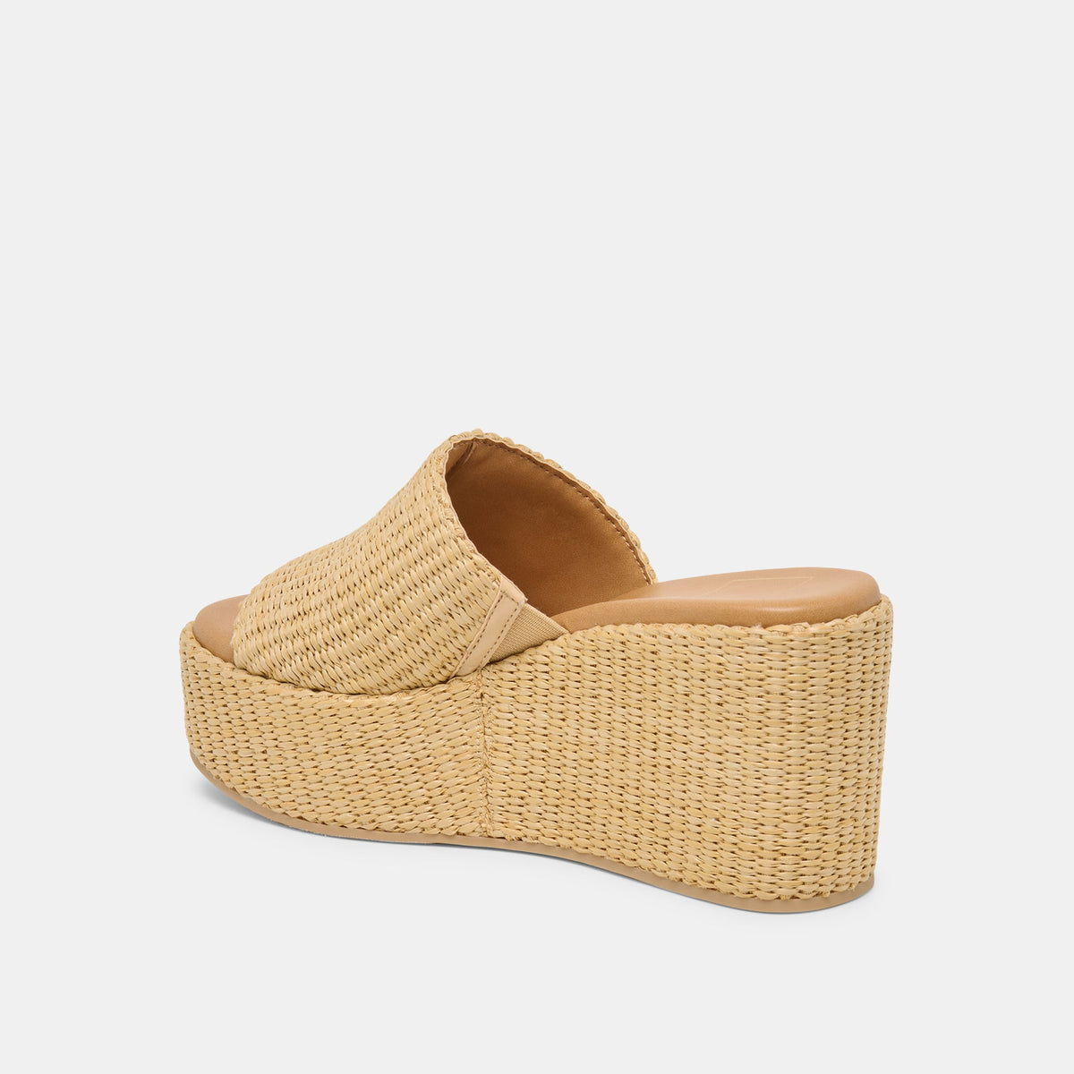 Joclyn Wide Lt Natural Raffia Wedges | Dolce Vita