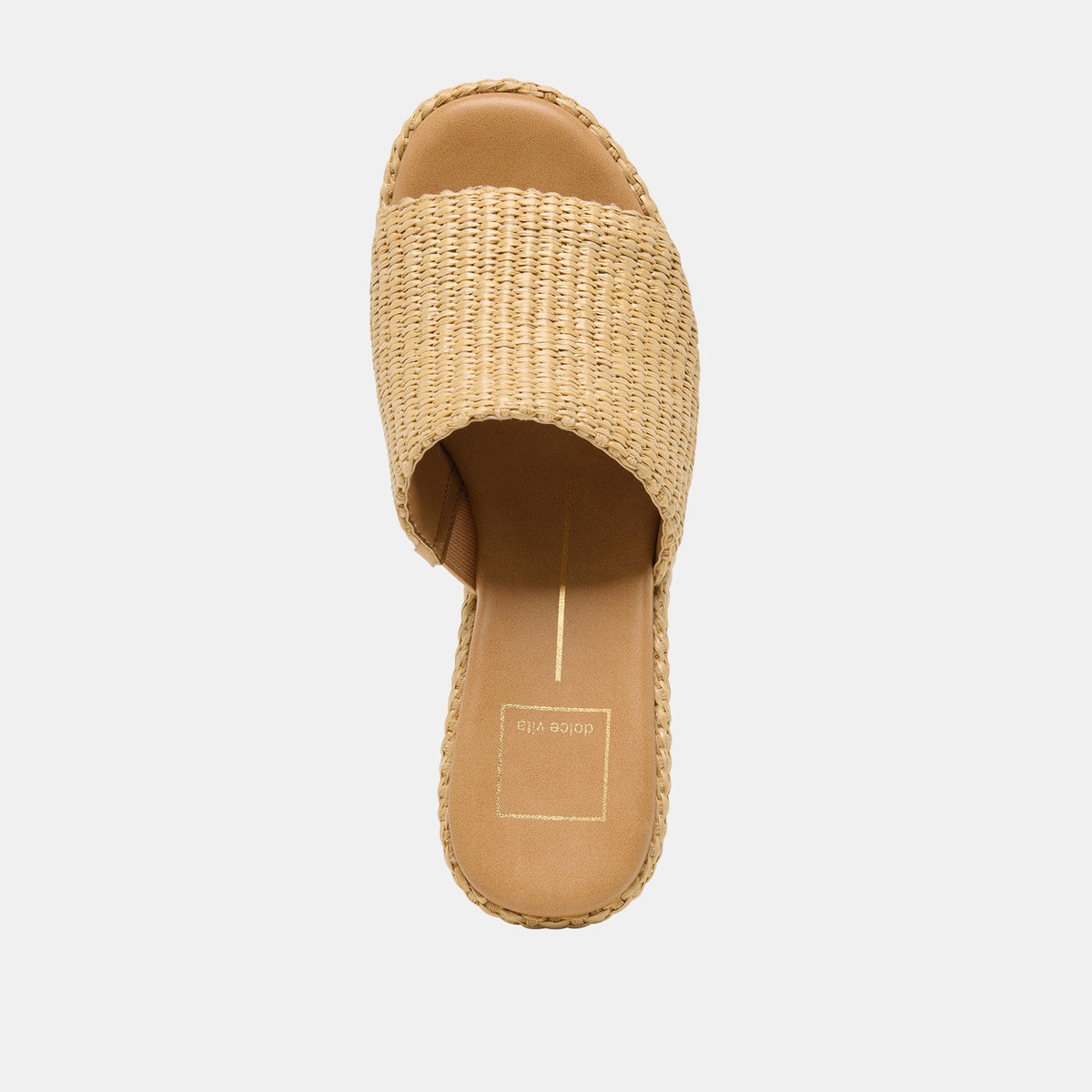 Joclyn Wide Lt Natural Raffia Wedges | Dolce Vita