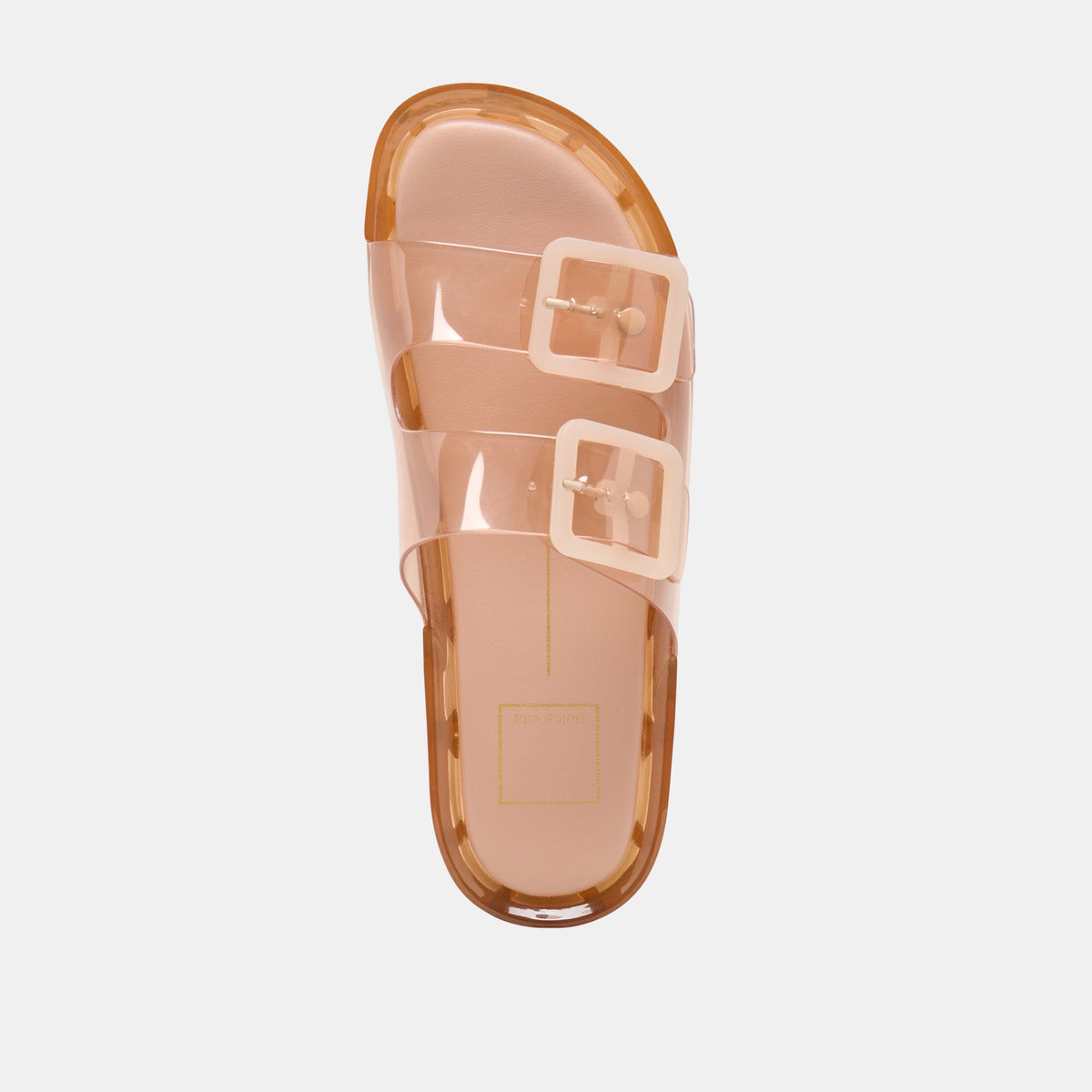 JULIO X Mocha Vinyl Jelly Platform Sandals | Dolce Vita